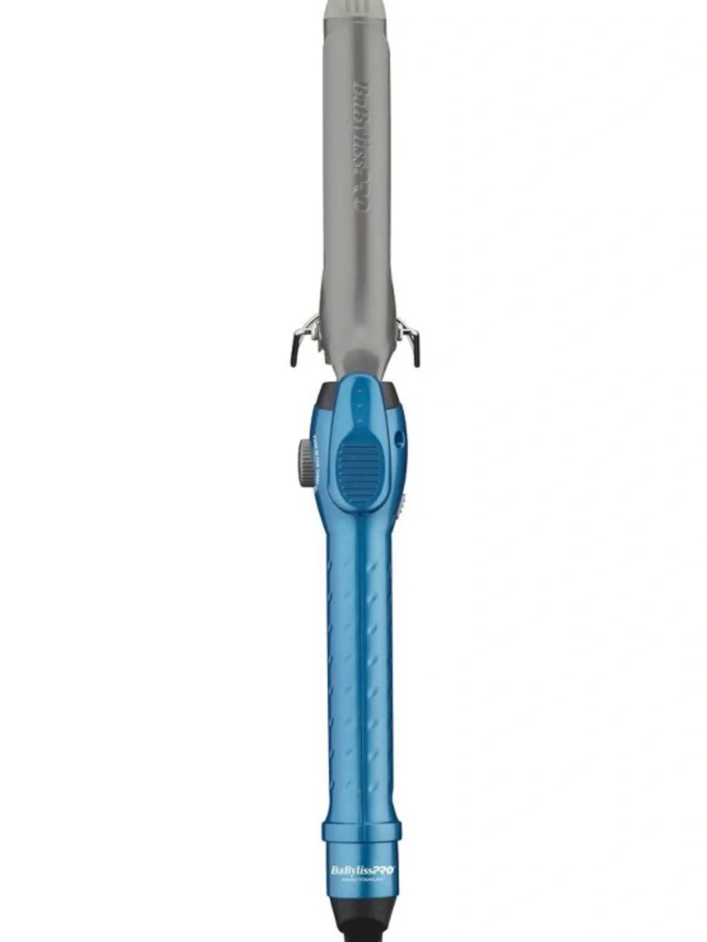 NEW BaBylissPRO Nano Titanium Spring Curling Iron Blue 1”